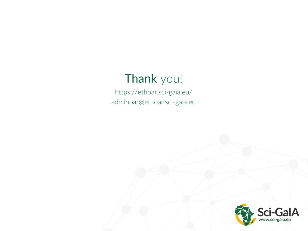 thank you https ethoar sci gaia