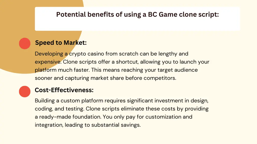 potential benefits of using a bc game clone script