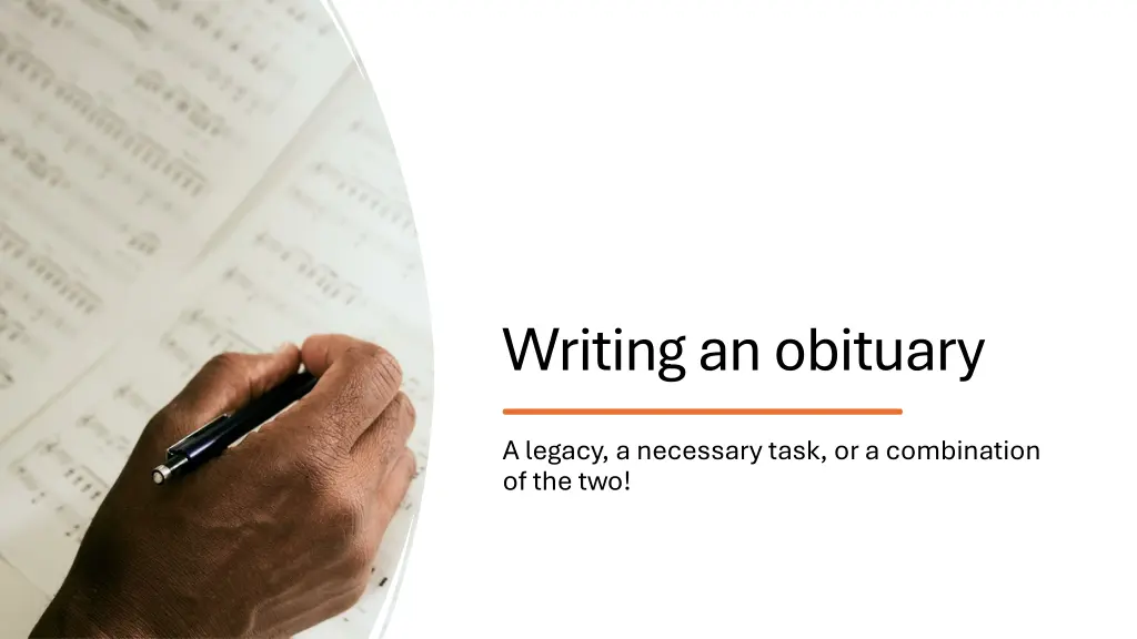 writing an obituary