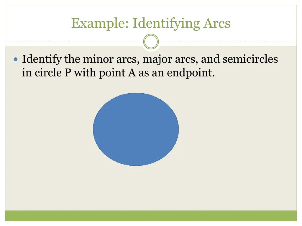 example identifying arcs
