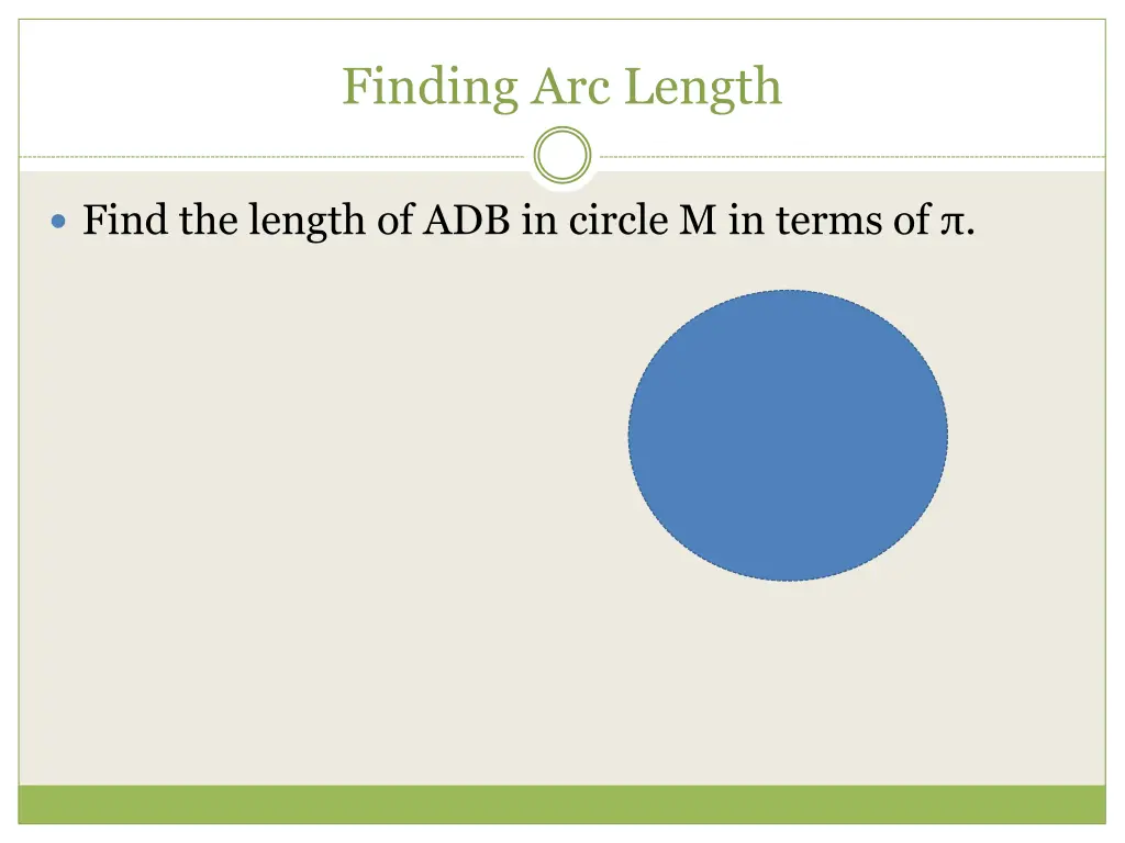 finding arc length