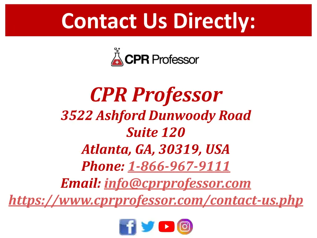 contact us directly