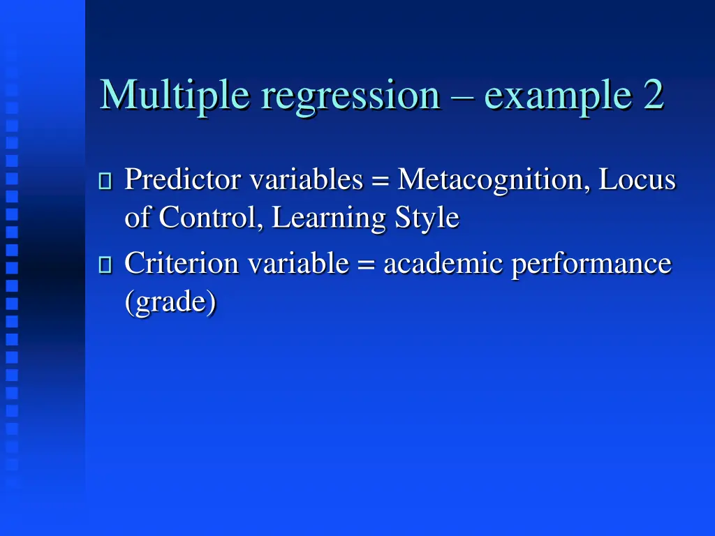 multiple regression example 2