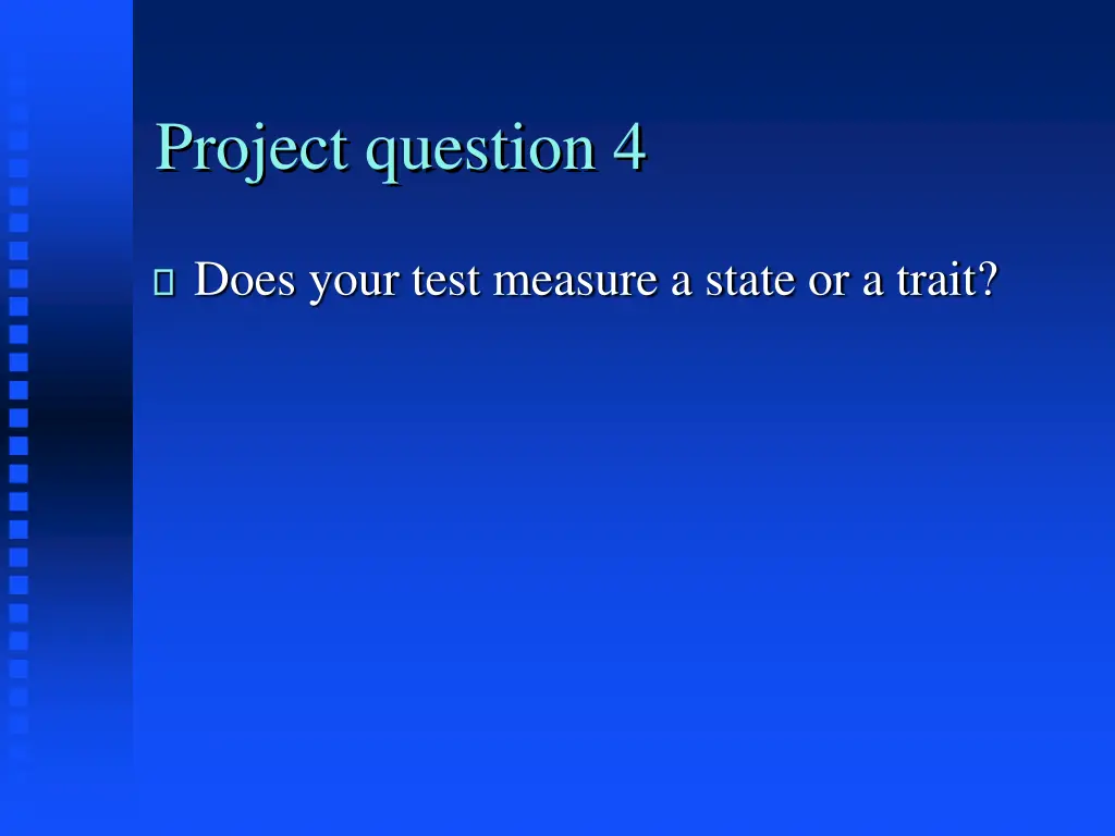 project question 4