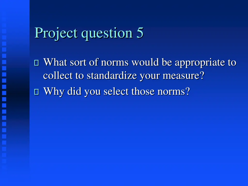 project question 5