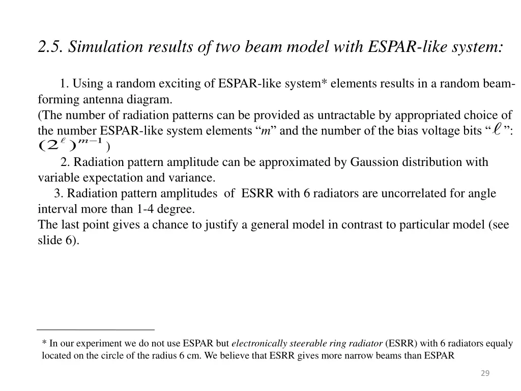 2 5 simulation results of two beam model with