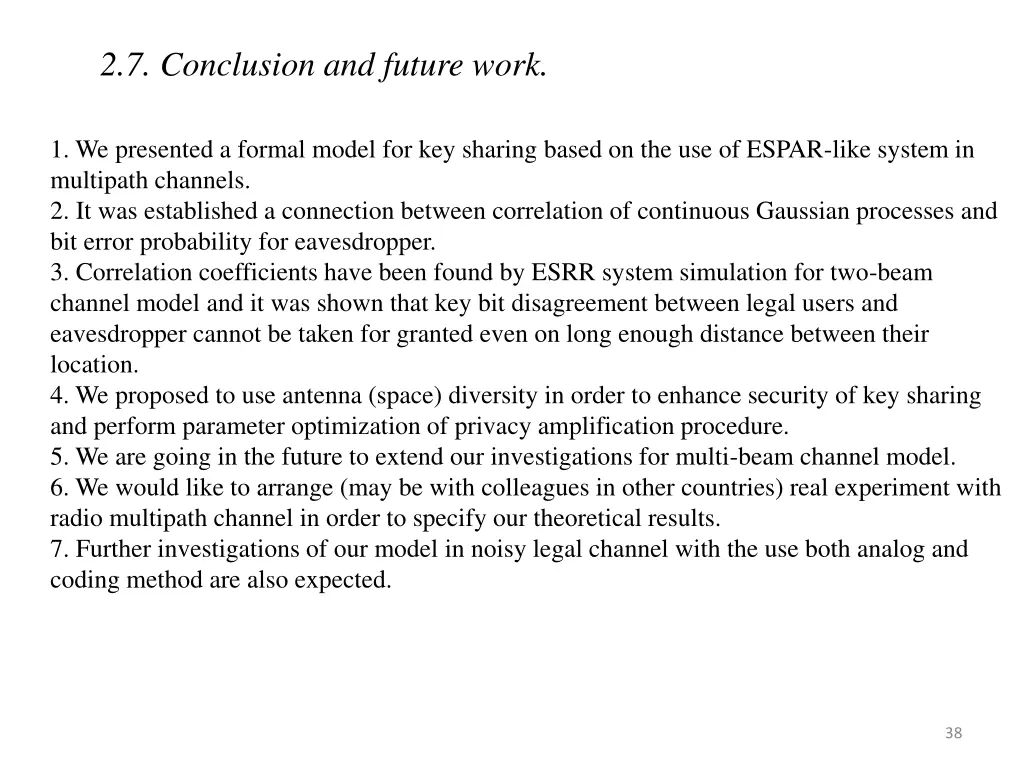 2 7 conclusion and future work
