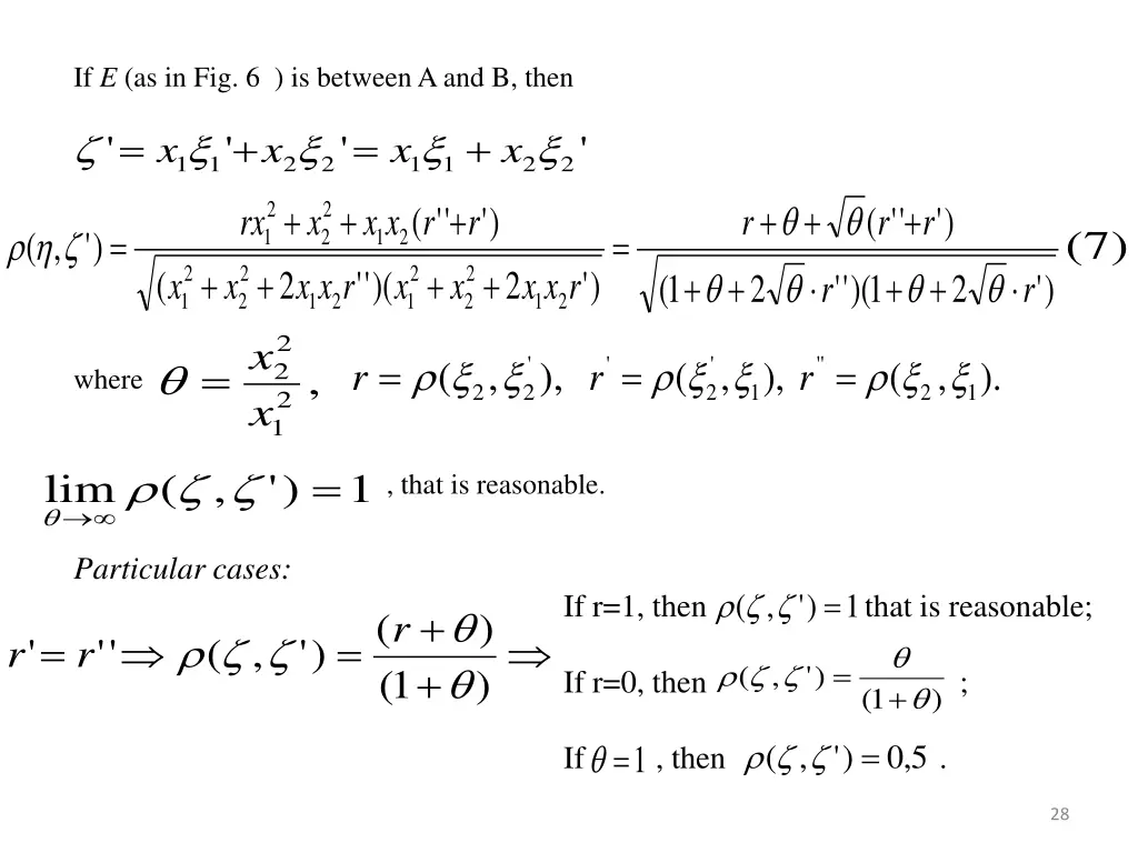if e as in fig 6 is between a and b then