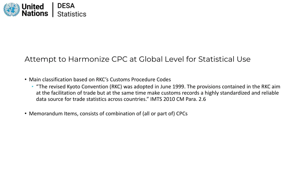 attempt to harmonize cpc at global level