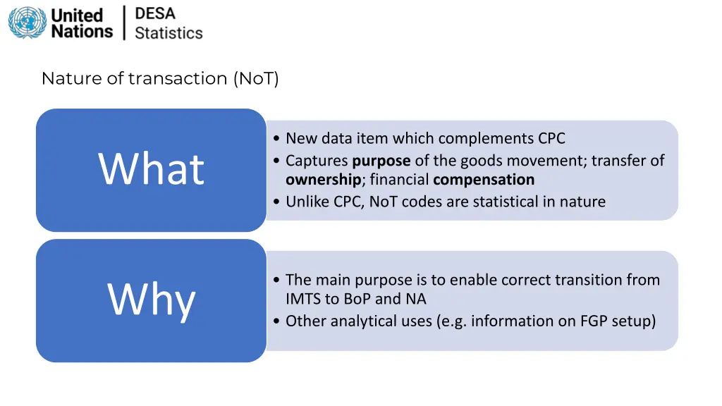 nature of transaction not
