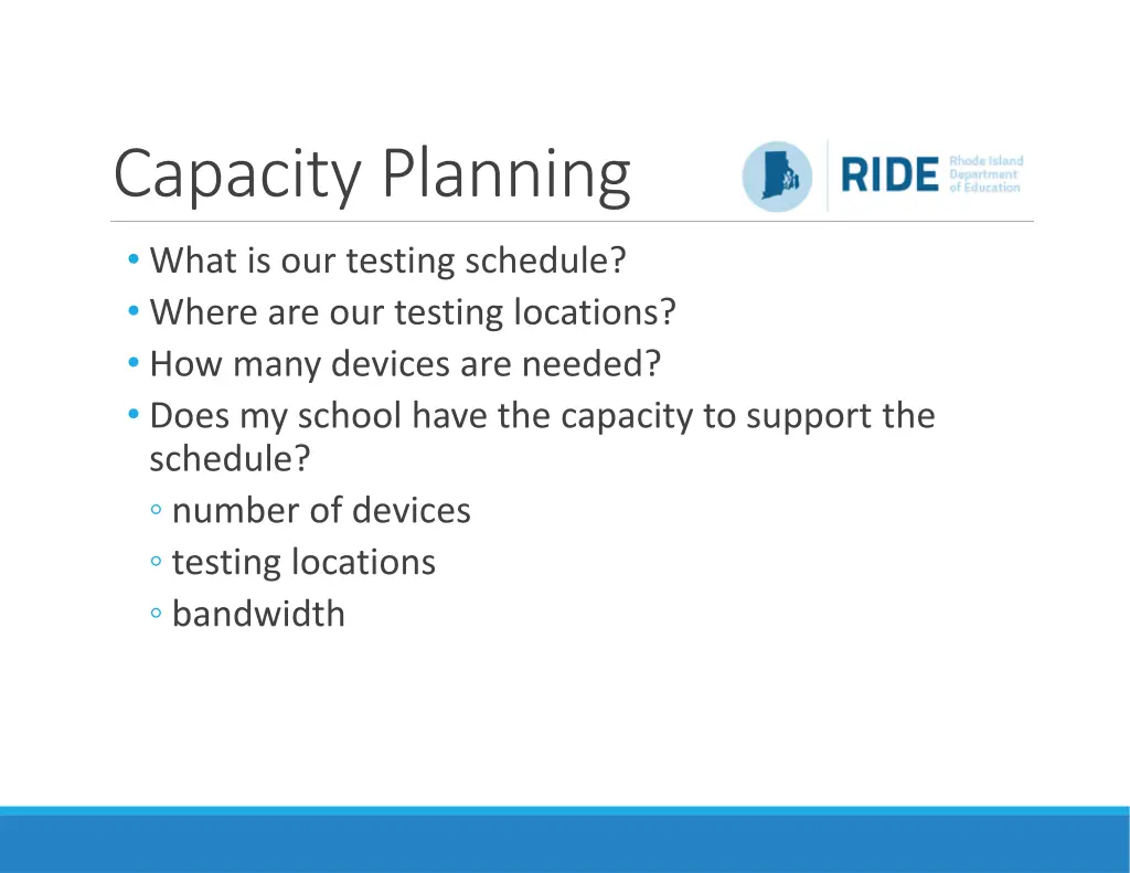 capacity planning