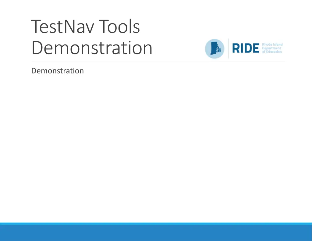 testnav tools demonstration