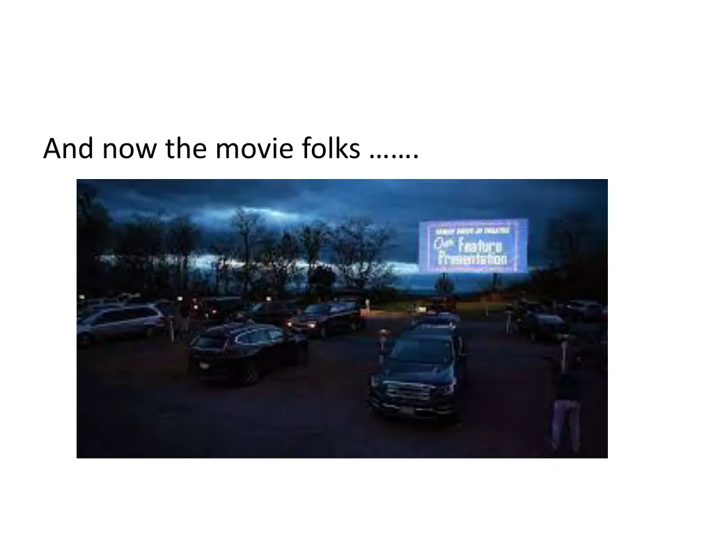 and now the movie folks