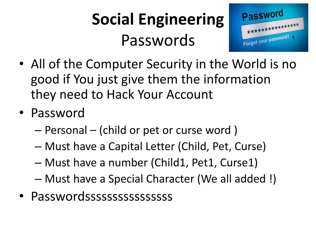 social engineering passwords