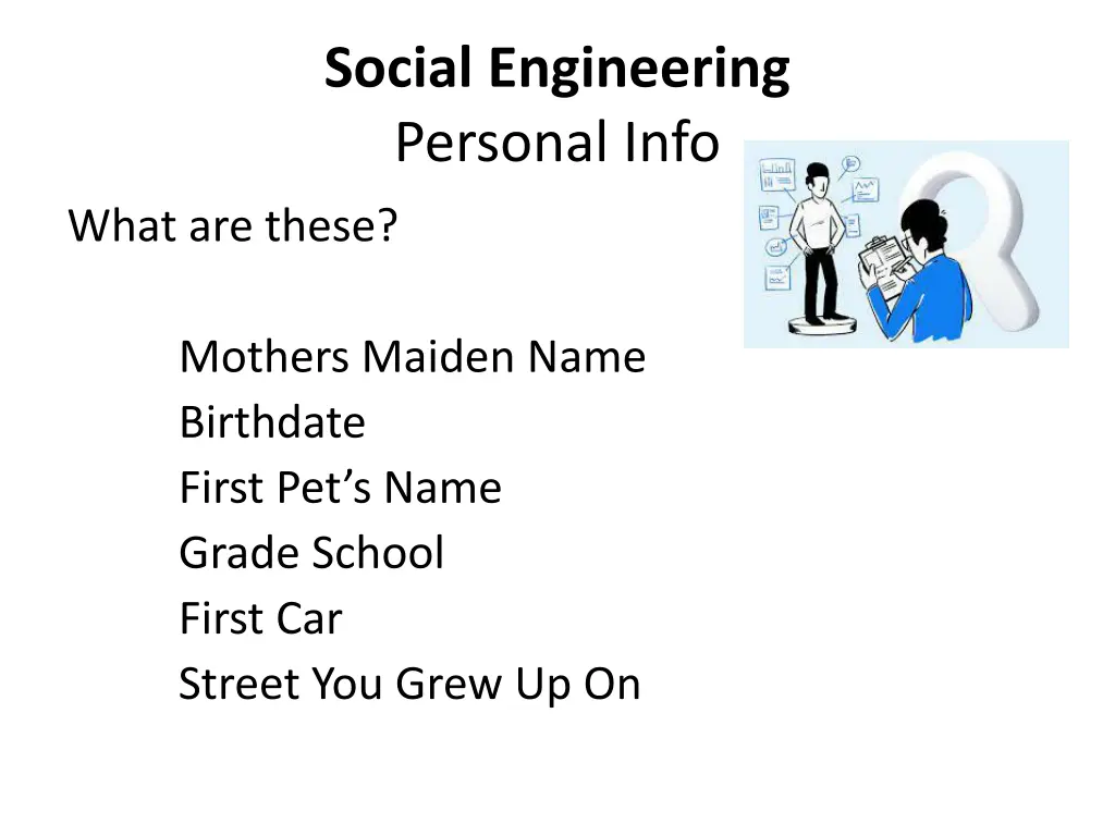 social engineering personal info
