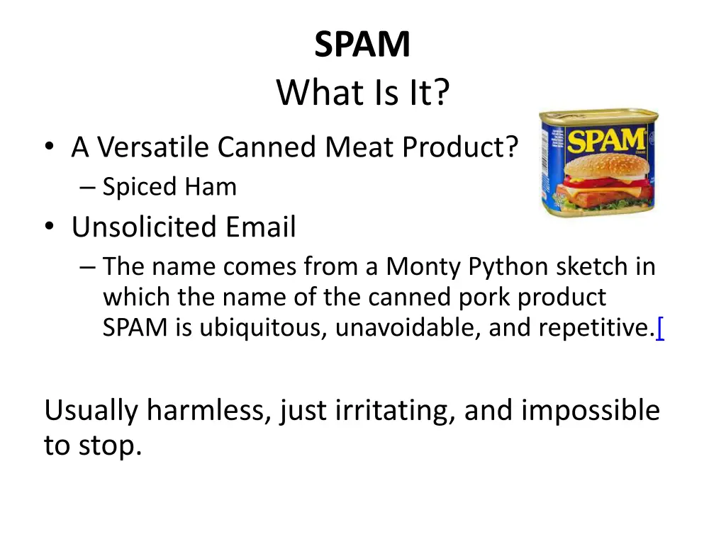 spam what is it