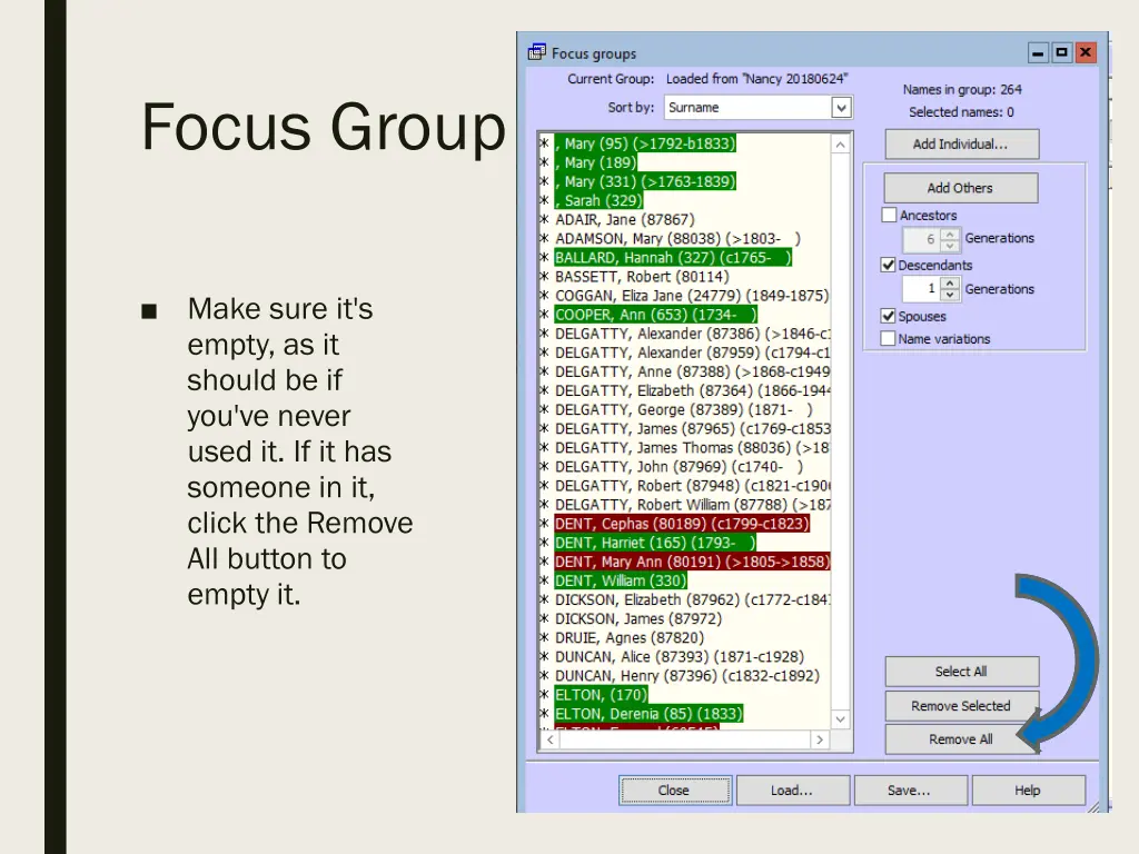 focus group for related to 1