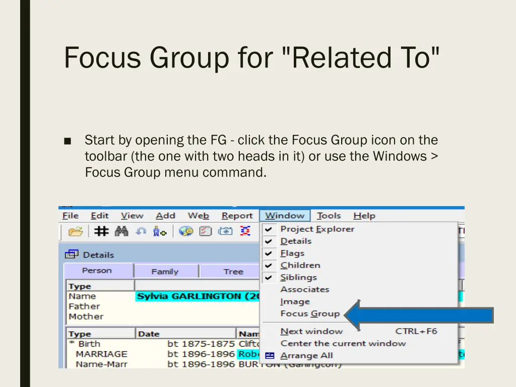 focus group for related to