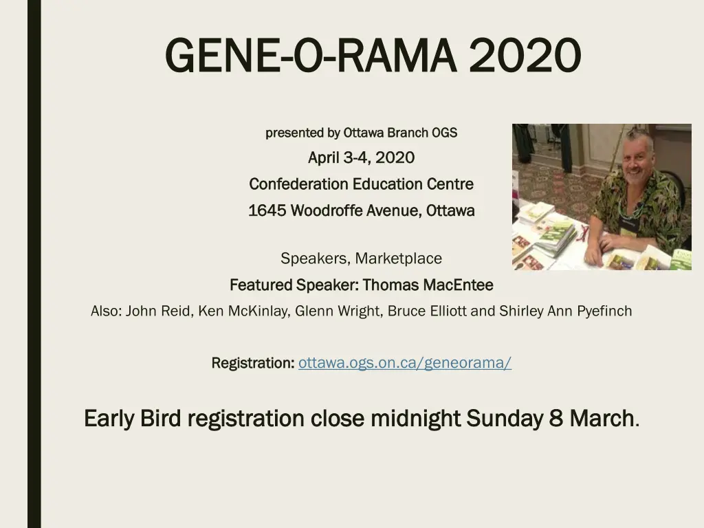 gene gene o o rama 2020 rama 2020