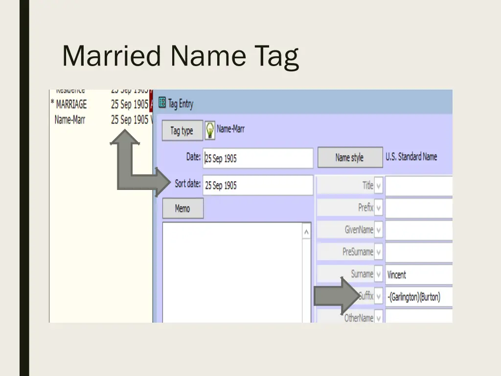 married name tag 1