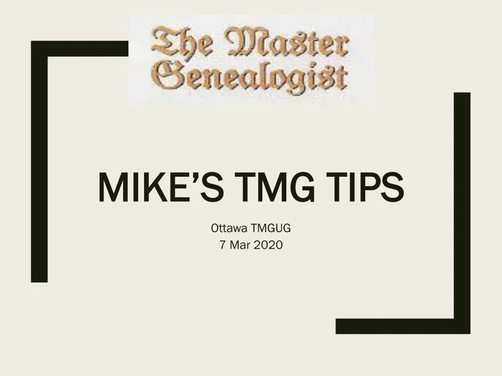 mike s tmg tips mike s tmg tips