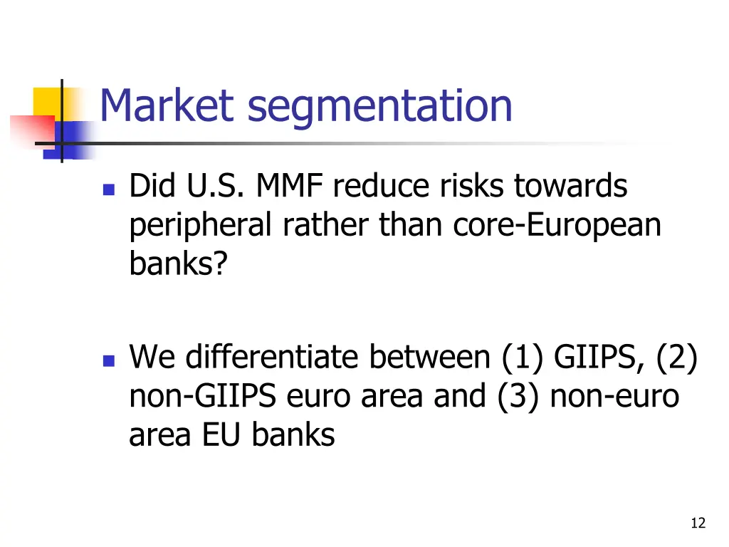 market segmentation