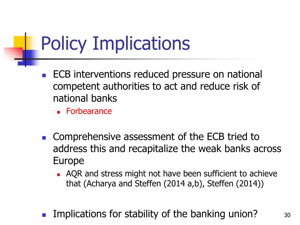 policy implications