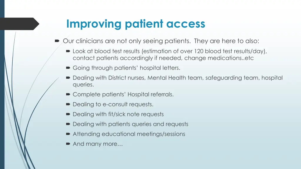 improving patient access 9