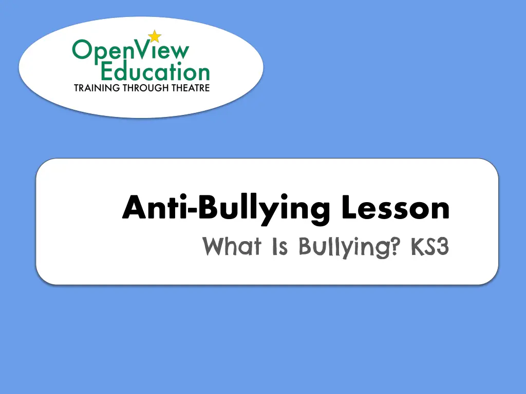 anti bullying lesson what is bullying ks3