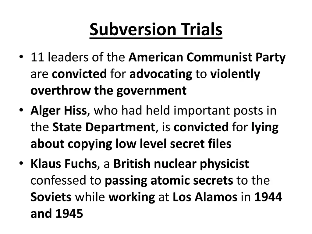 subversion trials
