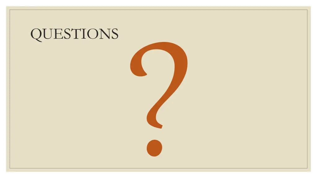 questions