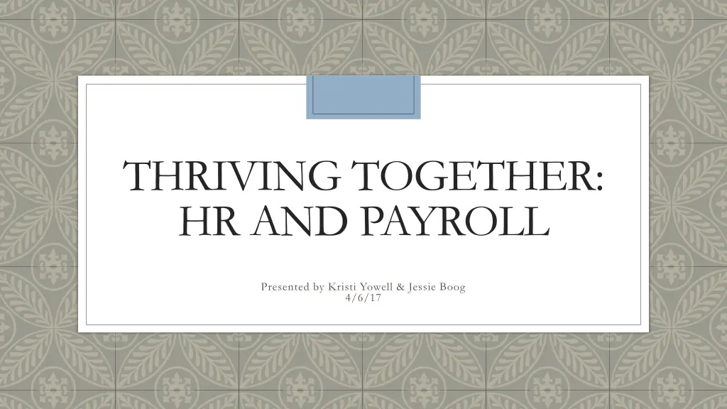 thriving together hr and payroll
