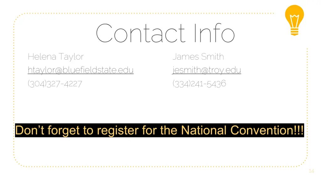 contact info