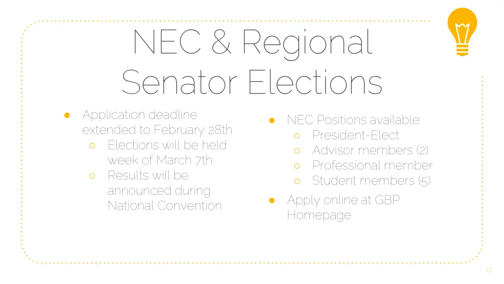 nec regional senator elections application