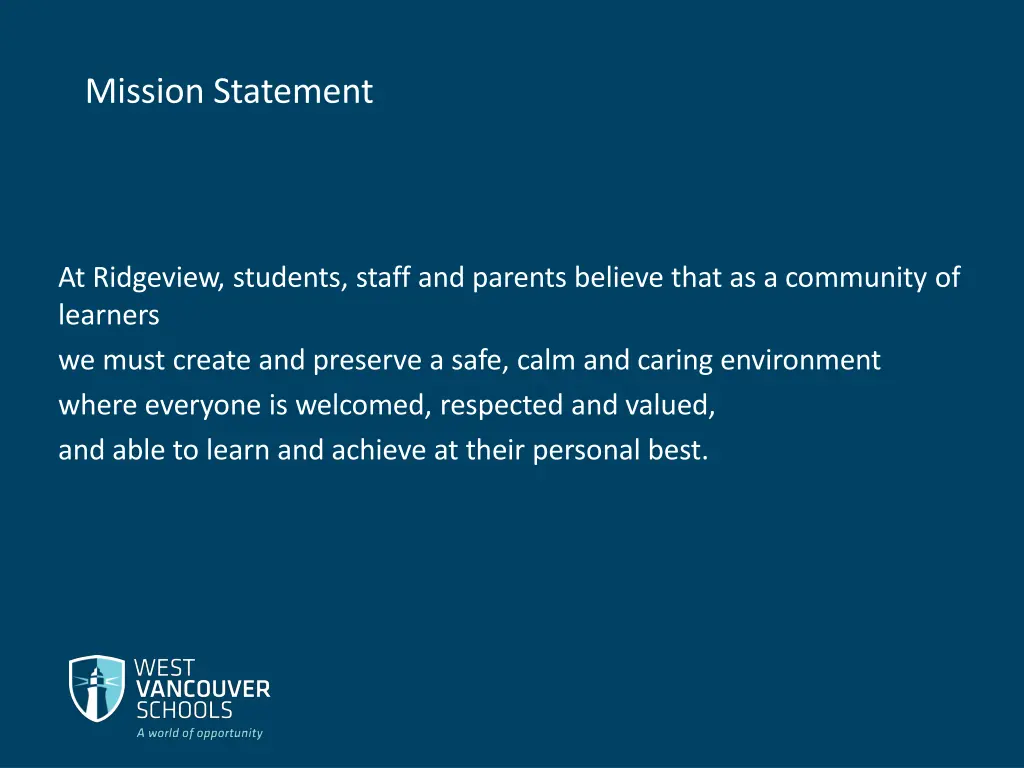 mission statement