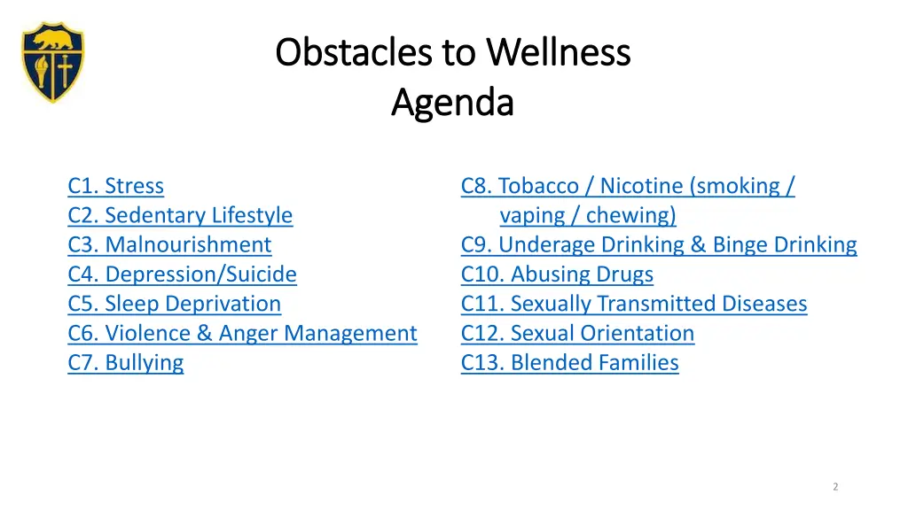 obstacles to wellness obstacles to wellness