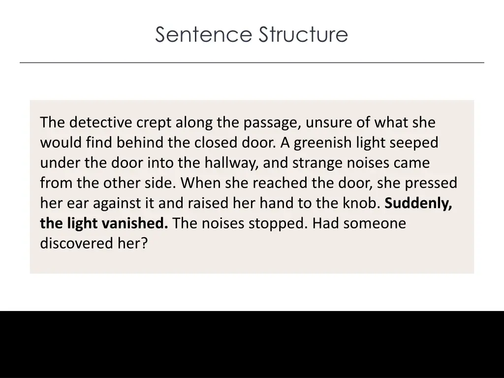 sentence structure 2