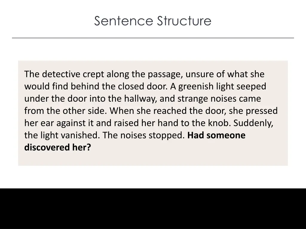 sentence structure 4
