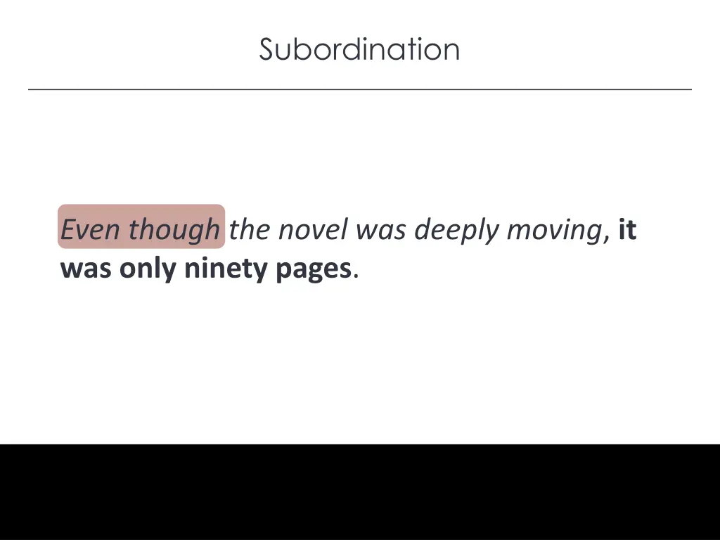 subordination 4