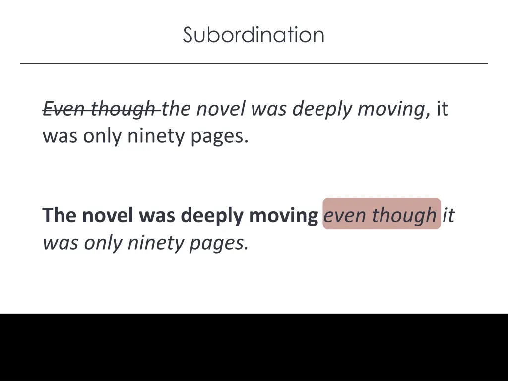 subordination 5