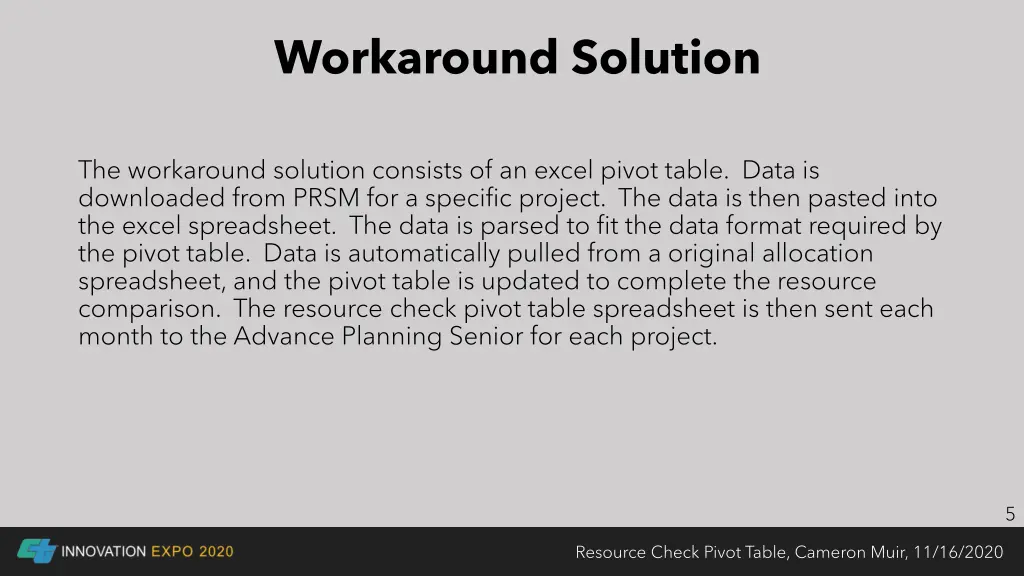 workaround solution