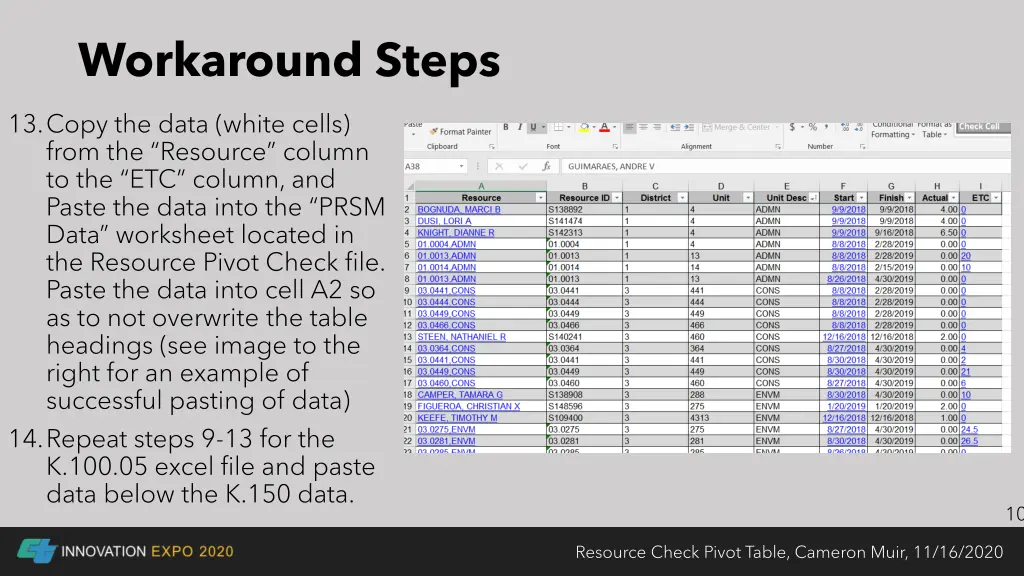 workaround steps 4