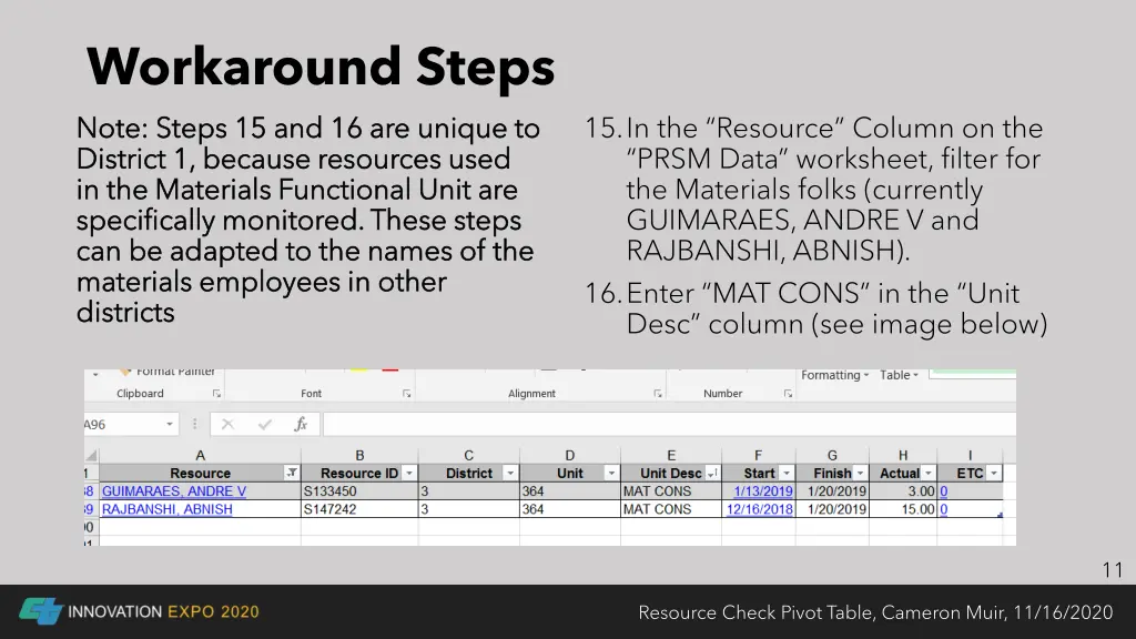 workaround steps 5