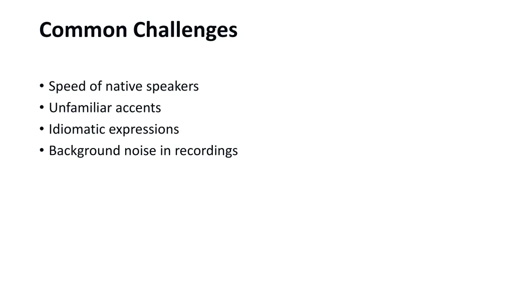 common challenges