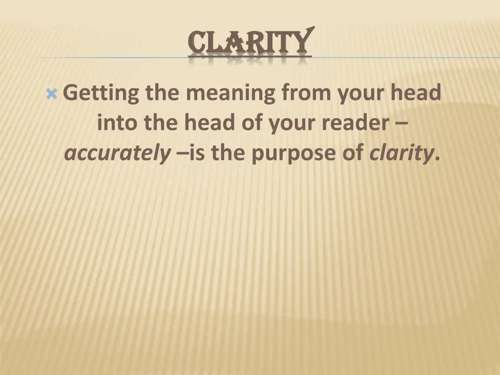 clarity clarity