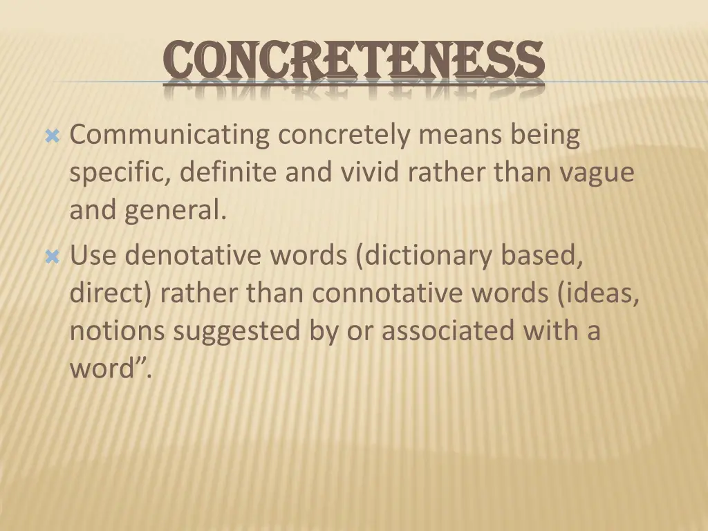 concreteness concreteness