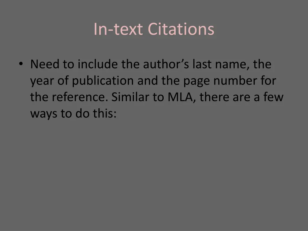 in text citations