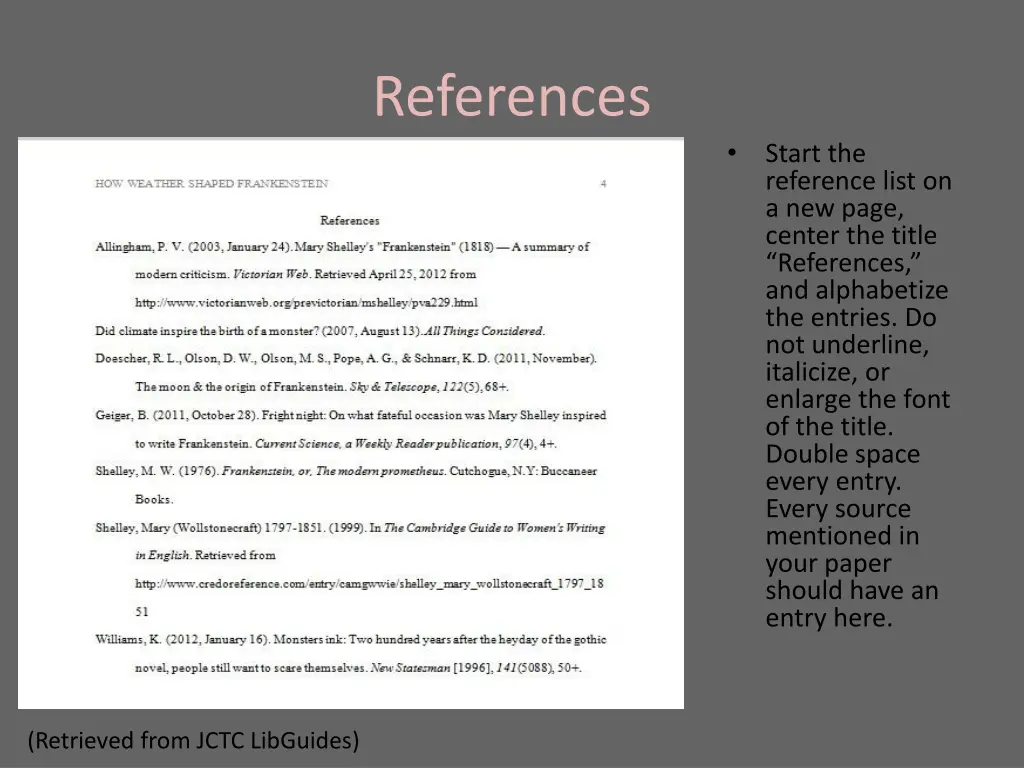 references