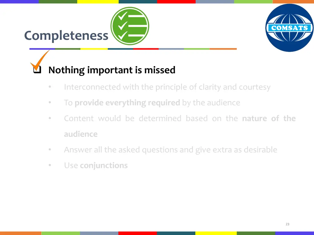 completeness