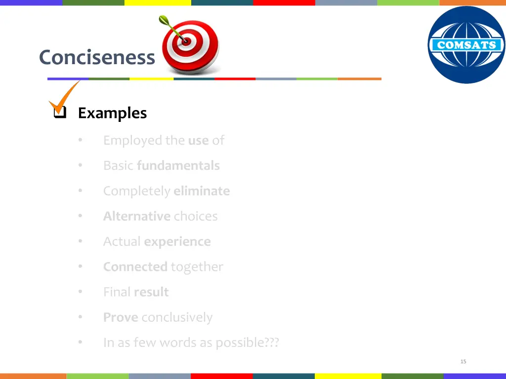 conciseness 2